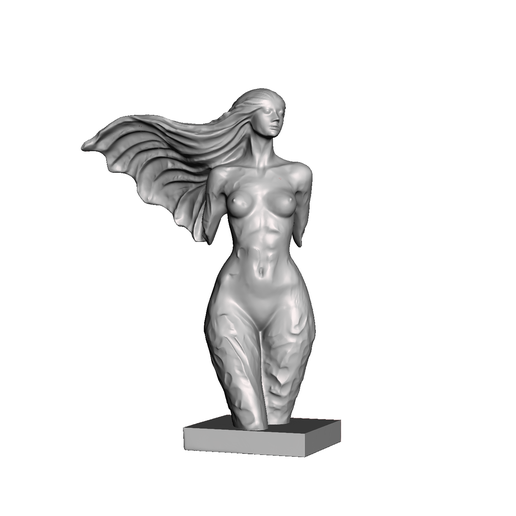 b4 modern sculpture of a woman