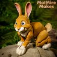 painted-0126-copy.jpg Bunny Rabbit articulated figure, print-in-place, cute-flexi