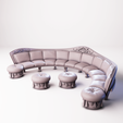 3.png Luxury Lounge Couch With Footstool | RPG Scatter Scenery For TTRPGs And Wargames