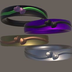 fe264516-8b88-4d50-8fa2-9d4b3d8ab33f_base_resized.jpg STL file Metallic Heart Bracelet・3D printer design to download