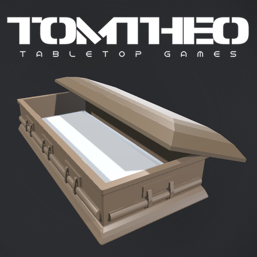 WWE Wrestling Action Figure Casket / Coffin Mattel Compatible 3D model