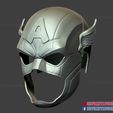Captain_America_helmet_3d_print_model-12.jpg Fichier 3D Casque Captain America Cosplay・Modèle pour imprimante 3D à télécharger
