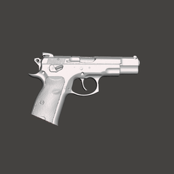 75.png Cz 75 B Omega Real Size 3D Gun Mold