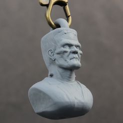 4.jpg Fichier STL Porte-clés Frankenstein, décoration d'Halloween, décoration d'horreur・Modèle pour imprimante 3D à télécharger