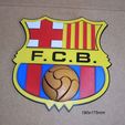 escudo-barcelona-futbol-club-equipo-jugadores-impresion3d.jpg shield, badge, club, soccer, barcelona, logo, sign, signboard, poster, team, players, referee, referee