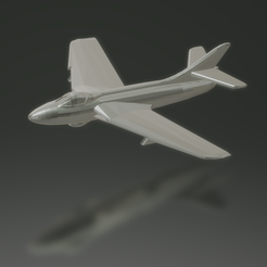 1.png Free STL file Hawker Hunter F6・3D printer design to download
