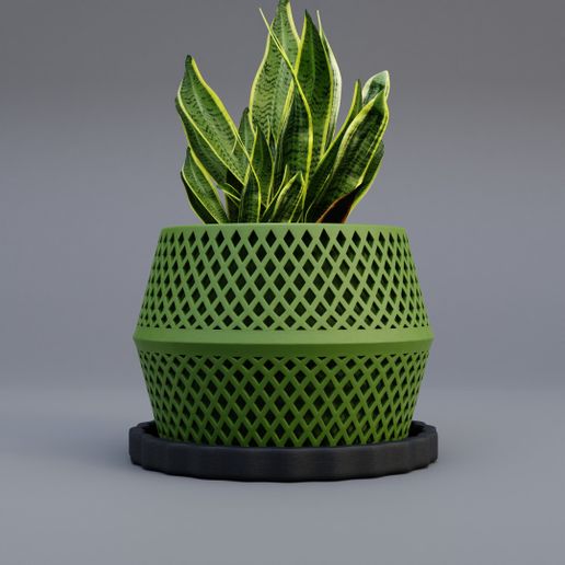 Geometric-Flower-Vase-view-2.jpg Geometric Flower Vase – Modern 3D Printed Decor