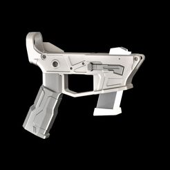 Lower9mm-5.jpg Descargar archivo STL AR-9 Lower 9 mm+ Pistol grip • Diseño imprimible en 3D, COMBATTECH