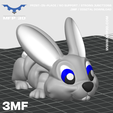 STL-3MF-slicer-55.png ARTICULATED BUNNY MFP3D - PAMPAM - THUMPER -NO SUPPORT - PRINT IN PLACE - SENSORY TOY-FIDGET