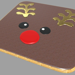 Reindeer_Cookie_Render_01.png STL-Datei Weihnachtsplätzchen // Entwurf 03・3D-druckbare Vorlage zum herunterladen