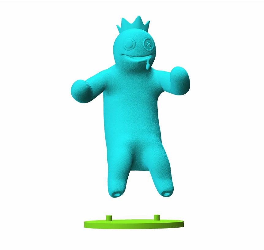 Stl Datei Blaue Form Regenbogen Freunde Roblox Spiel・3d Druckbare