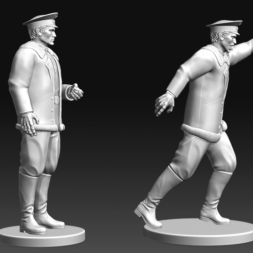 🪖 WW2 USSR Officers・ STL File for 3D printing・Cults