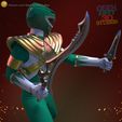 greenRender04.jpg 3D file Green Ranger - Mighty Morphin Power Rangers・3D print object to download