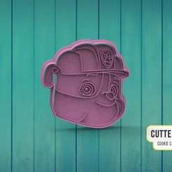 | CUTTERDESIGN 2 KE CUTER AKER Rubble Paw Patrol Cookie Cutter