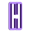 H_Ucase.stl heinrich - alphabet font - cookie cutter