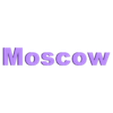 Moscow_name.stl Wall silhouette - City skyline Set