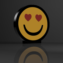 1.png STL-Datei Smiley-Lampe "Verliebt"・Design für 3D-Drucker zum herunterladen