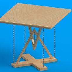 das.jpg STL file Tensegrity table・3D print design to download