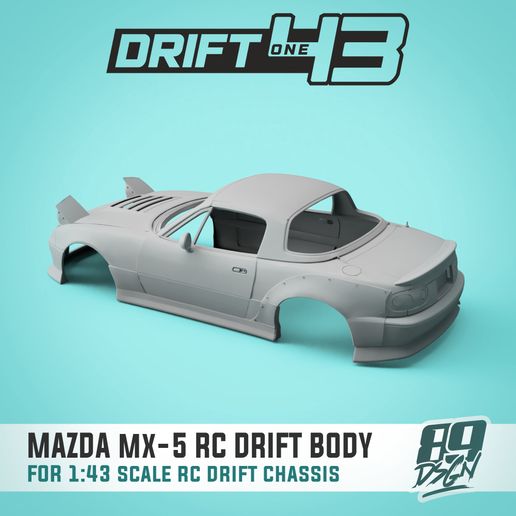 3.jpg MAZDA MX-5 body for 1:43 scale rc drift chassis