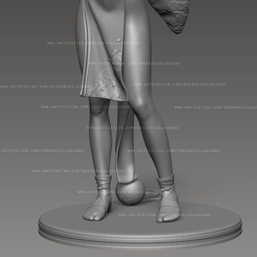 mai12.jpg Descargar archivo Mai Shiranui King of Fighters Fan Art Statue 3d Printable 3D print model • Plan para la impresión en 3D, Gregorius_Pambudi