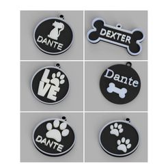 1640397926021.jpg STL file Pack/ Pack of dog or cat tags.・Template to download and 3D print, RodMtz