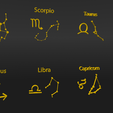 Shapr-Image-2024-01-30-173157.png Zodiac Signs and Constellation Set, Zodiac Pack, Astrology symbols