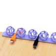 3.jpg STL file USB cable holder (Regular dodecagon-2 type)・Model to download and 3D print