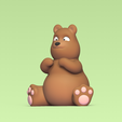 Cod1976-Big-Sitting-Bear-2.png Fichier 3D Grand ours assis・Modèle pour impression 3D à télécharger