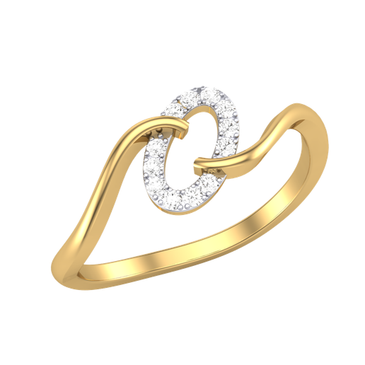 Printable 3D jewelry model of Lady diamond ring 3D model
