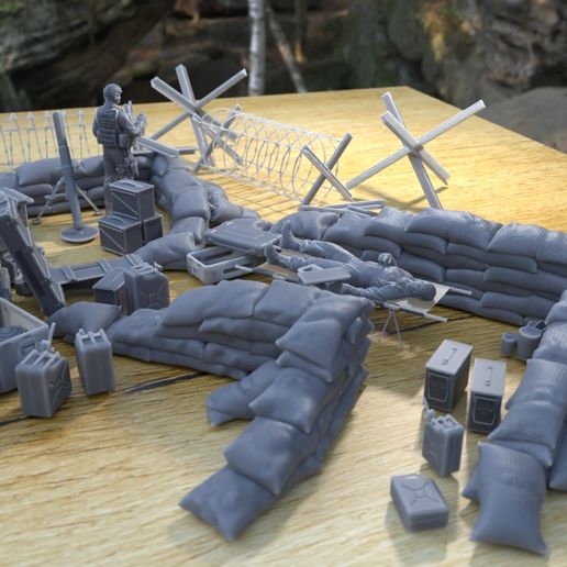 3D file ANTI TANK POST FOR WAR TABLETOP TERRAIN 1/35 PRESUPPORTED 🪖 ...