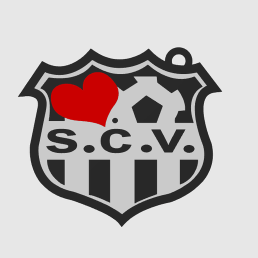 Key ring Sporting Club Victoria de SAN LUIS (SCV) 3D model