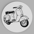 tinker.png Moto Vespa Logo Coasters
