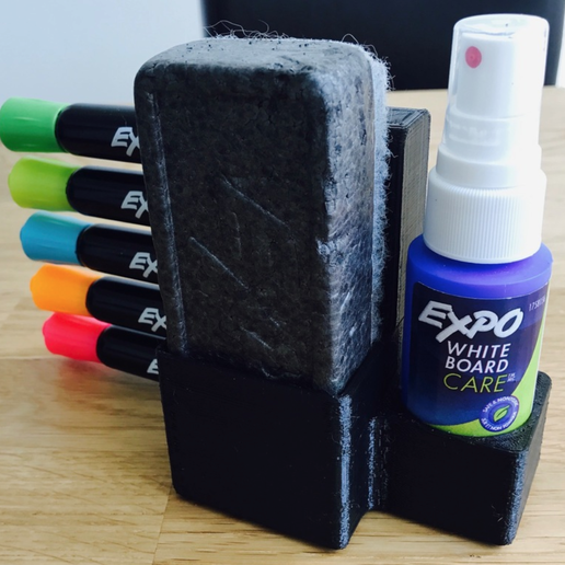 Expo Markers, Eraser and Cleaner Spray Holder