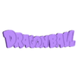 Logo_DB.stl Dragon Ball Logo