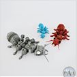 001.jpg STL file Articulated Ant Robot・3D printer model to download