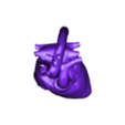 STL_Heart.stl 3D Model of Heart in Thorax