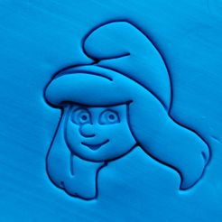 IMG_20170503_134740.jpg STL file Smurf - Smurfette cookie cutter・3D printable model to download