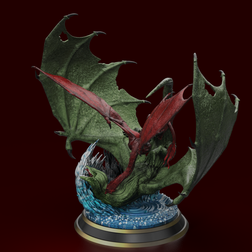 renders.bip.5701.png Caraxes vs Vhagar - House of the Dragons - Battle over the Eye of the Gods