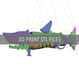 Fishbones_STL01.png Jinx Arcane Fishbones - 3D Print STL Files League of Legends