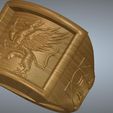 griffon-06.jpg A signet ring griffin  rg01 for 3d-print and cnc