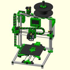 printer_v2.0.jpg Бесплатный 3D файл GREEN MAMBA V2.0 DIY 3D Printer・Дизайн 3D-печати для загрузки