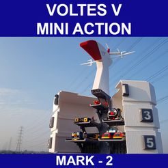 TITLE.jpg STL file NOT V.2 MINI ACTION BIG FALCON VOLTES V・3D print design to download
