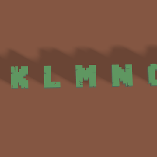 stl file minecraft alphabet 3d printable model to download cults