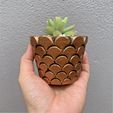 Emboss-planter-pot-mold-3.jpg Emboss planter pot Mold - Include Pot file for print - You can make pots of any size you want for your plants