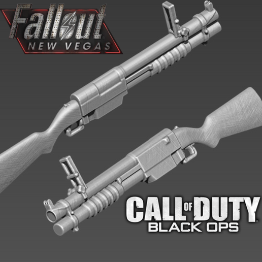 Grenade launcher / china lake 3d model fallout new vegas / black ops