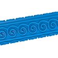 565656.jpg Greek pattern clay roller stl / pottery roller stl / Aztec pattern clay rolling pin /ethnic pattern  cutter printer