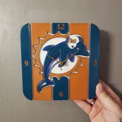 Dolphins-clock.jpg Miami Dolphins Clock