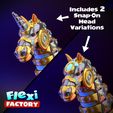 Flexi-Factory-Cyber-Horse_12.jpg Flexi Factory Cyber Horse e Unicórnio com 3MF incluído!
