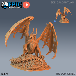 2450-Skull-Dragon-Gargantuan.png Skull Dragon ‧ DnD Miniature ‧ Tabletop Miniatures ‧ Gaming Monster ‧ 3D Model ‧ RPG ‧ DnDminis ‧ STL FILE