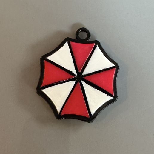 Residual Evil Umbrella Keychain - 3D model önizlemesi